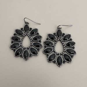 White House Black Market Black Dangle Earrings